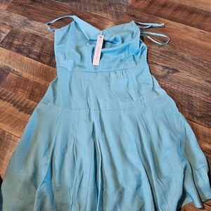 She and Sky Turquoise Dress